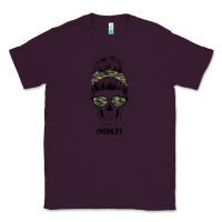 Plum Camouflage Pattern Mom Skull Classic Tee - Bettercallsaul
