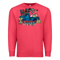 Cardinal Happy Easter  truck Premium Sweatshirt - CowhideDigitalArt