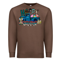 Chestnut Happy Easter  truck Premium Sweatshirt - CowhideDigitalArt