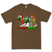 Cacao T- Rex X-Mas Mood Premium Tee - RanaPortraitStore