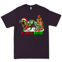 Plum T- Rex X-Mas Mood Premium Tee - RanaPortraitStore