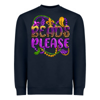 Navy beads please mardi gras Heavyweight Sweatshirt - OliviaCreatesArt