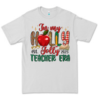 Dove Grey in my holly jolly teacher era Premium Tee - MaliasSmallBusiness