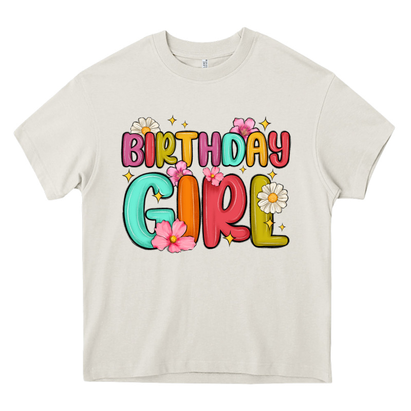 Birthday Girl Heavy Core Tee by MaliasSmallBusiness | Teevron