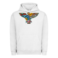 Pigment Lunar Rock thunderbird with usa flag and sunflowers Urban Hoodie - Artiststas