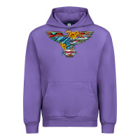 Tulip thunderbird with usa flag and sunflowers Urban Hoodie - Artiststas
