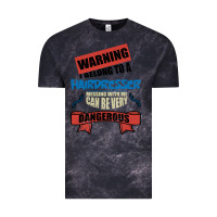 Cloud Black I belong to a HAIRDRESSER warning job funny partner Vintage Tee - Bettercallsaul