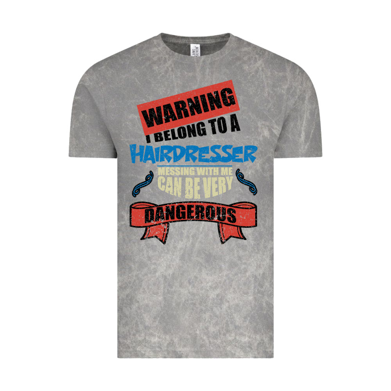 I Belong To A Hairdresser Warning Job Funny Partner Vintage Tee by Bettercallsaul | Teevron