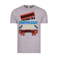 Vintage Zinc I belong to a HAIRDRESSER warning job funny partner Vintage Tee - Bettercallsaul