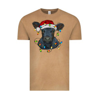 Vintage Camel christmas baby black angus calf with lights Vintage Tee - RanaPortraitStore