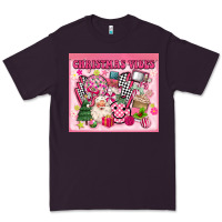 Plum 3d retro pink christmas vibes Premium Tee - MaliasSmallBusiness
