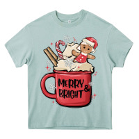 Arona merry and bright Heavy Core Tee - MaliasSmallBusiness