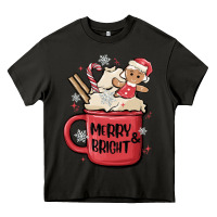 Asphalt merry and bright Heavy Core Tee - MaliasSmallBusiness