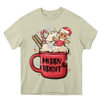 Mossy merry and bright Heavy Core Tee - MaliasSmallBusiness