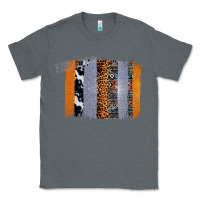 Charcoal Heather Western Cowhide Glitter Aztec Leopard Pattern Brushstroke Classic Tee - Bettercallsaul