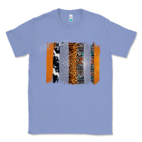 Colony Blue Western Cowhide Glitter Aztec Leopard Pattern Brushstroke Classic Tee - Bettercallsaul