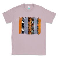 Lilac Western Cowhide Glitter Aztec Leopard Pattern Brushstroke Classic Tee - Bettercallsaul