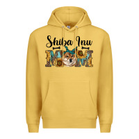 Antique Gold western shiba inu mom Premium Hoodie - RanaPortraitStore