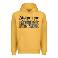 Mustard western shiba inu mom Premium Hoodie - RanaPortraitStore