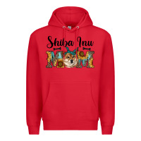 Red western shiba inu mom Premium Hoodie - RanaPortraitStore