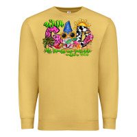 Antique Gold with god all things are possible summer Premium Sweatshirt - CowhideDigitalArt