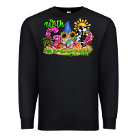 Black with god all things are possible summer Premium Sweatshirt - CowhideDigitalArt