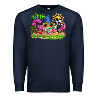Navy with god all things are possible summer Premium Sweatshirt - CowhideDigitalArt