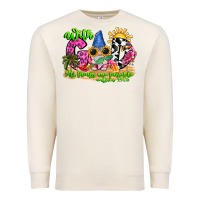 Sandshell with god all things are possible summer Premium Sweatshirt - CowhideDigitalArt