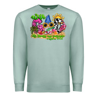 Seafoam with god all things are possible summer Premium Sweatshirt - CowhideDigitalArt
