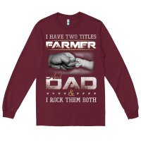 Burgundy Farmer1107 Long Sleeve Tee - tuanDangUi