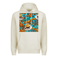 Oatmeal Heather more espresso less despresso coffee with leopard seamless pattern bbs Premium Hoodie - BundleAndBundleShop