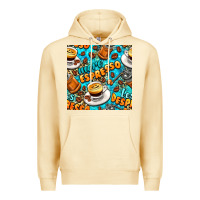 Pina Colada more espresso less despresso coffee with leopard seamless pattern bbs Premium Hoodie - BundleAndBundleShop