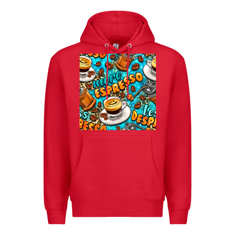 More Espresso Less Despresso Coffee With Leopard Seamless Pattern Bbs Premium Hoodie by BundleAndBundleShop | Teevron