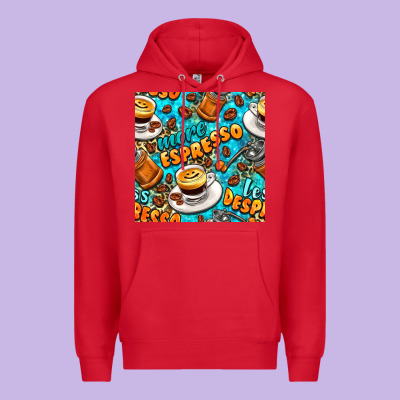 More Espresso Less Despresso Coffee With Leopard Seamless Pattern Bbs Premium Hoodie Designed By Bundleandbundleshop