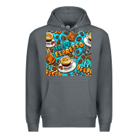 Rock more espresso less despresso coffee with leopard seamless pattern bbs Premium Hoodie - BundleAndBundleShop