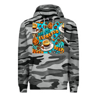 Slate Camo more espresso less despresso coffee with leopard seamless pattern bbs Premium Hoodie - BundleAndBundleShop