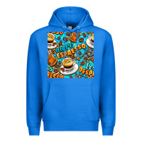 True Royal more espresso less despresso coffee with leopard seamless pattern bbs Premium Hoodie - BundleAndBundleShop