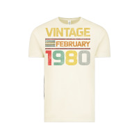 Vintage Arctic Born in 1980 Vintage February Vintage Tee - Bettercallsaul