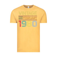 Born In 1980 Vintage February Vintage Tee | Teevron