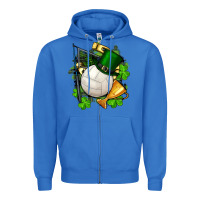 True Royal st.patrick's day volleyball Zipper Hoodie - FaDigitalArtStudio