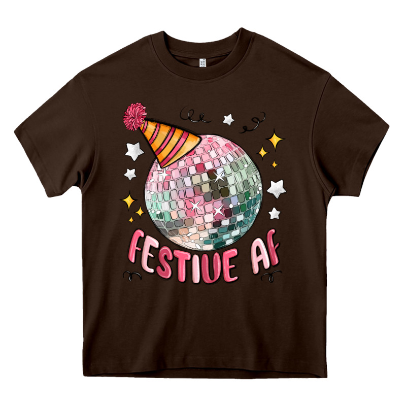Festive Af Heavy Core Tee by MaliasSmallBusiness | Teevron