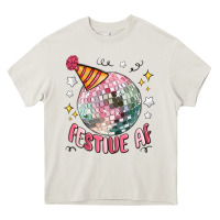 Cream festive af Heavy Core Tee - MaliasSmallBusiness