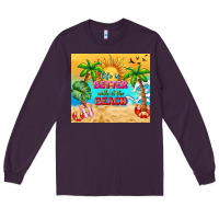 Plum life is better with at the beach Long Sleeve Tee - TumblerDesignByShophia