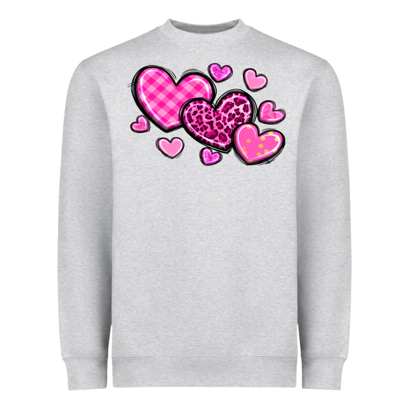 Love Hearts Heavyweight Sweatshirt by OliviaCreatesArt | Teevron