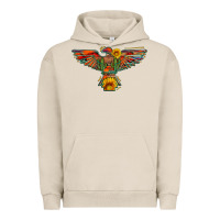Pigment French Oak thunderbird  wild soul with sunflower serape aztec Urban Hoodie - Artiststas
