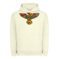 Pigment Pistachio thunderbird  wild soul with sunflower serape aztec Urban Hoodie - Artiststas