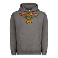 Pigment Tornado thunderbird  wild soul with sunflower serape aztec Urban Hoodie - Artiststas
