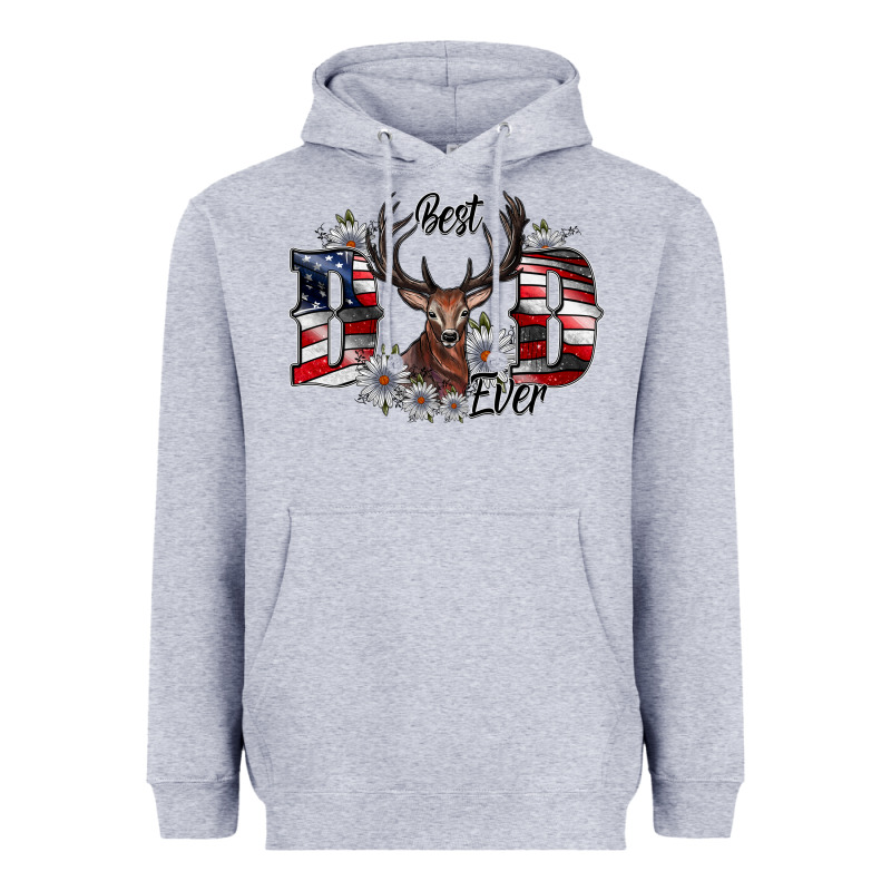 Best Dad Ever Heavyweight Hoodie by CowhideDigitalArt | Teevron