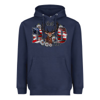 Navy Best Dad Ever Heavyweight Hoodie - CowhideDigitalArt