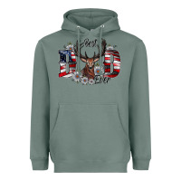 Sage Best Dad Ever Heavyweight Hoodie - CowhideDigitalArt